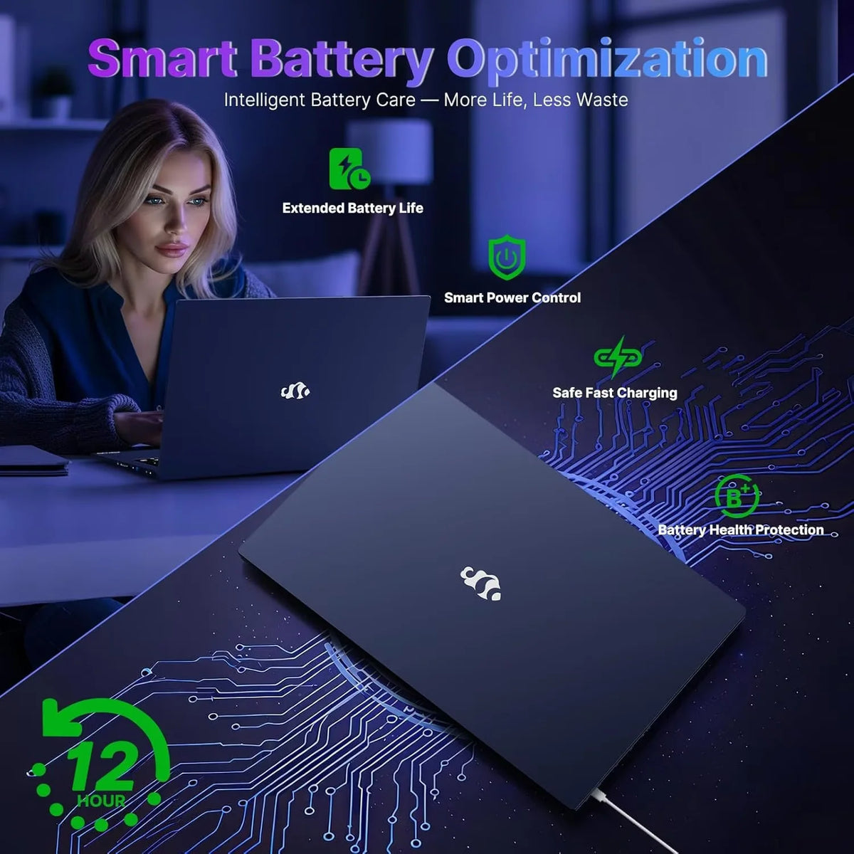 17.3" FHD Gaming Laptop, AMD Ryzen 9 8945HS 8 Cores, 32GB RAM 1TB SSD, Radeon 780M, PD 100W Type-C, Backlit Keyboard Fingerprint, Blue Z247450