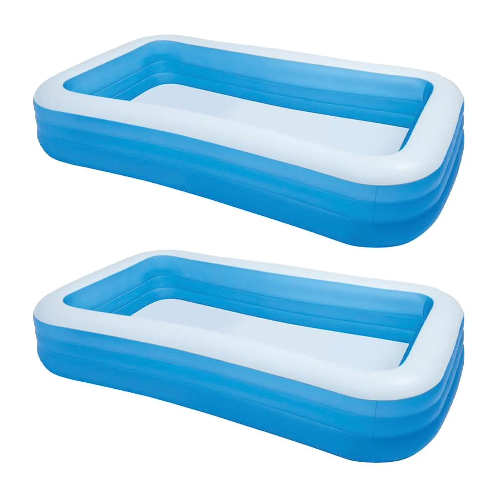 Rectangular Inflatable Swimming Pool, 2 Pack I56966