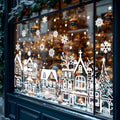 Extra Large Christmas Window Clings 4 Sheets Double-Sided Glass Decals Y589
