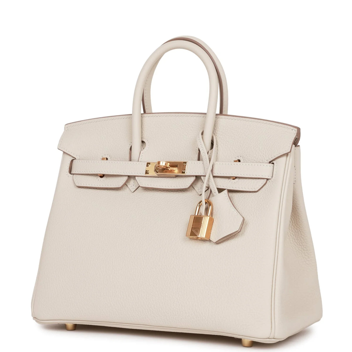 Birkin 25 Craie Togo Gold Hardware F32778