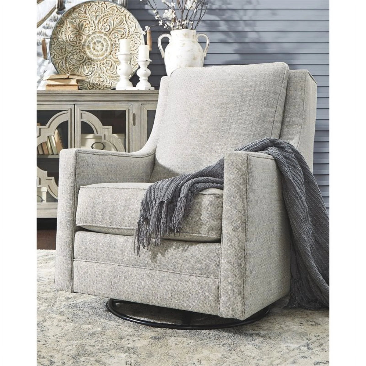 Contemporary Swivel Glider Accent Chair E332