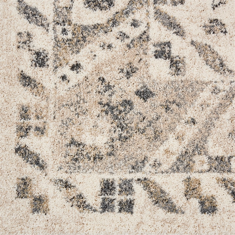 Cream Grey Area Rug R8322