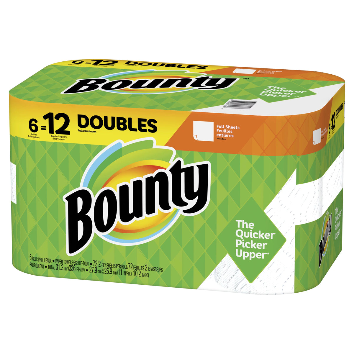 White Paper Towels 6 Double Rolls D2735