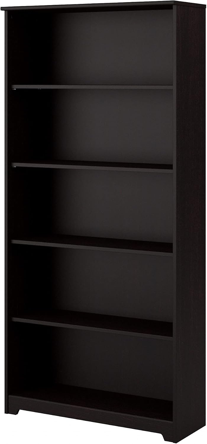 5 Shelf Bookcase and 60W Hutch, Heather Gray R2916