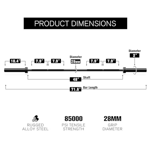 Olympic Barbell 2 Inch Weight Bar O991384