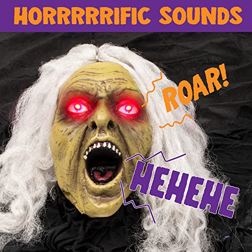 Zombie Halloween Decoration with Sound Effect & Lighted Eyes D112718