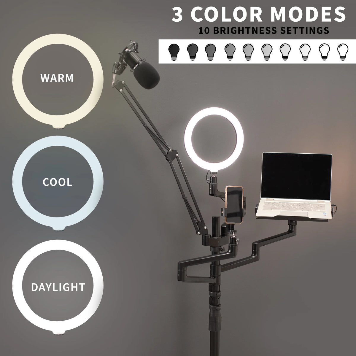 All-In-One Studio Live Stream Mobile Floor Stand P52888