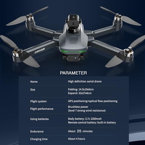 Foldable HD Camera Drone with Screen and 3 Batteries D68488