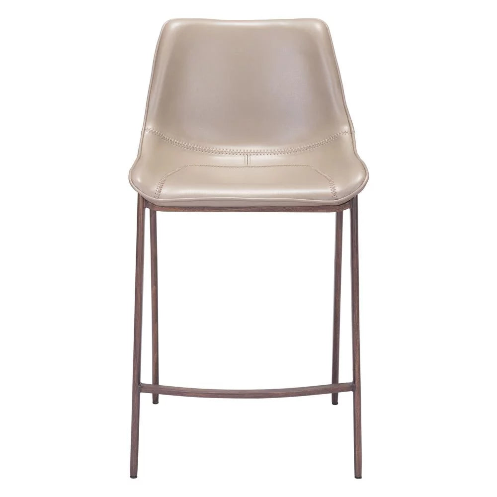 Gray Walnut Counter Chair Set of 2 F4019