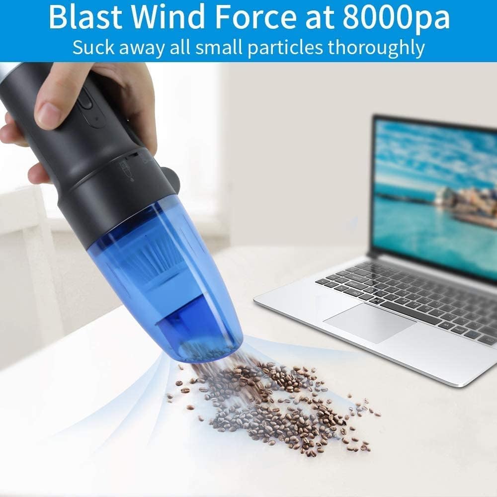 Compressed Air Duster 2-in-1, USB Rechargeable Electric Mini Vacuum Cleaner K994