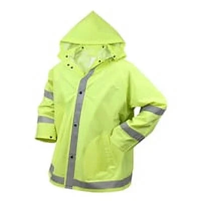 Safety Green Reflective Rain Jacket I905