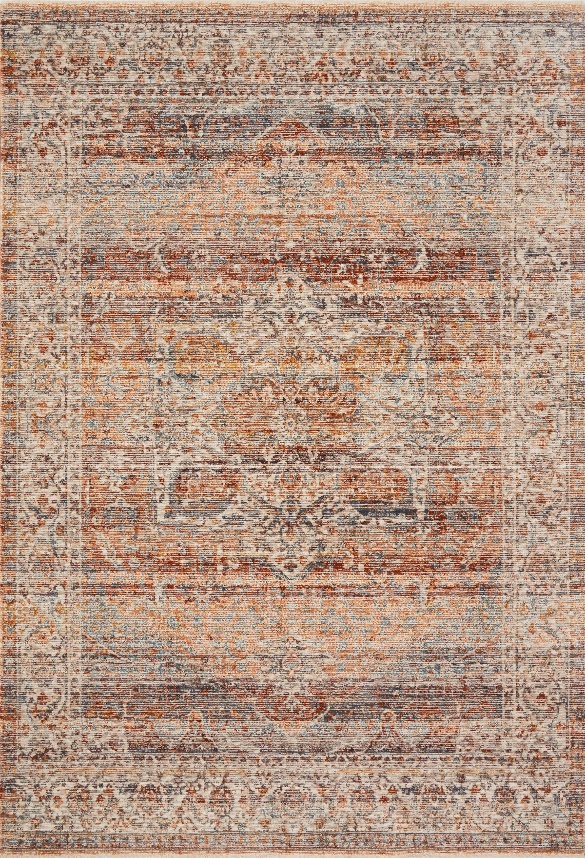 Tangerine Ocean 7'10 x 10' Rug O6054