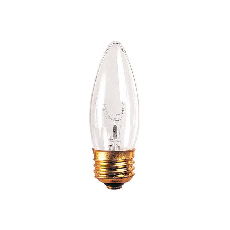 25W Dimmable Clear Warm White B10 Light Bulb 50 Pack K875586
