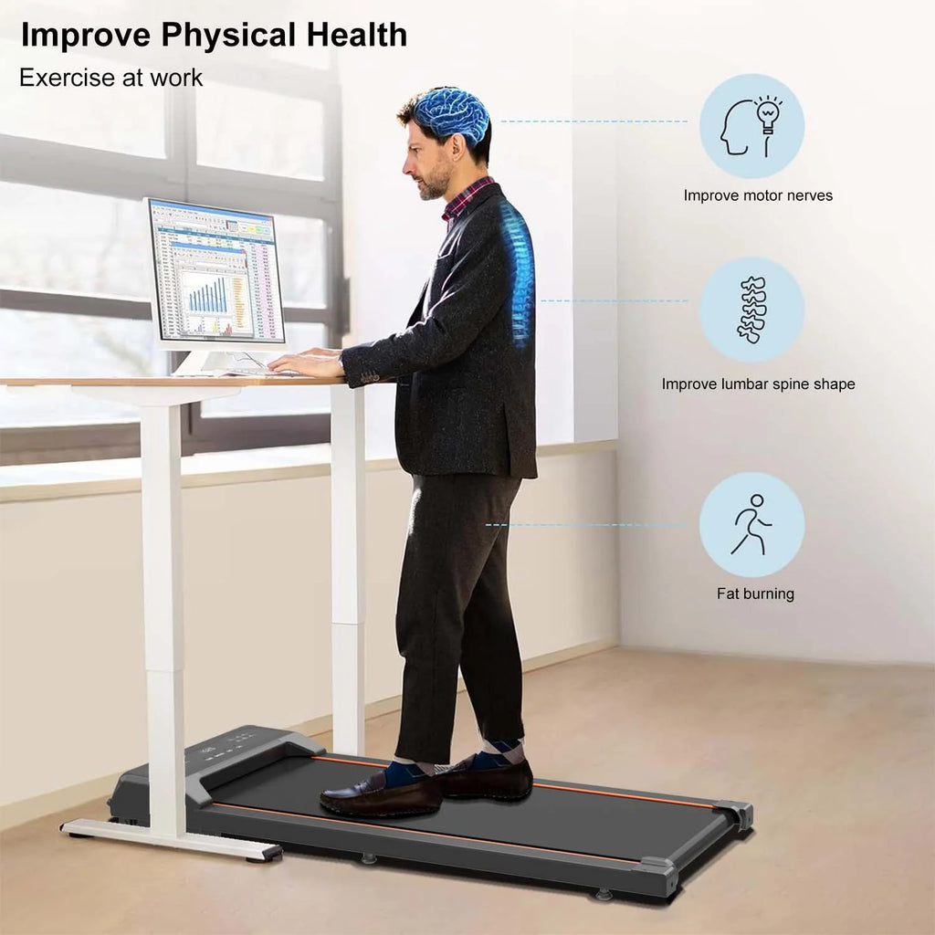Portable Under Desk Walking Pad Treadmill with LED Display K854890