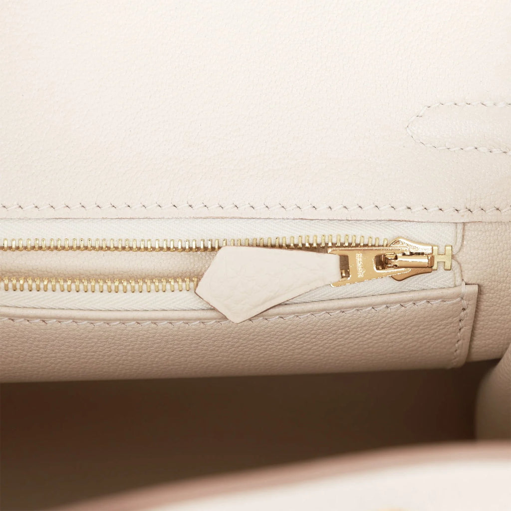 Birkin 25 Craie Togo Gold Hardware F32778