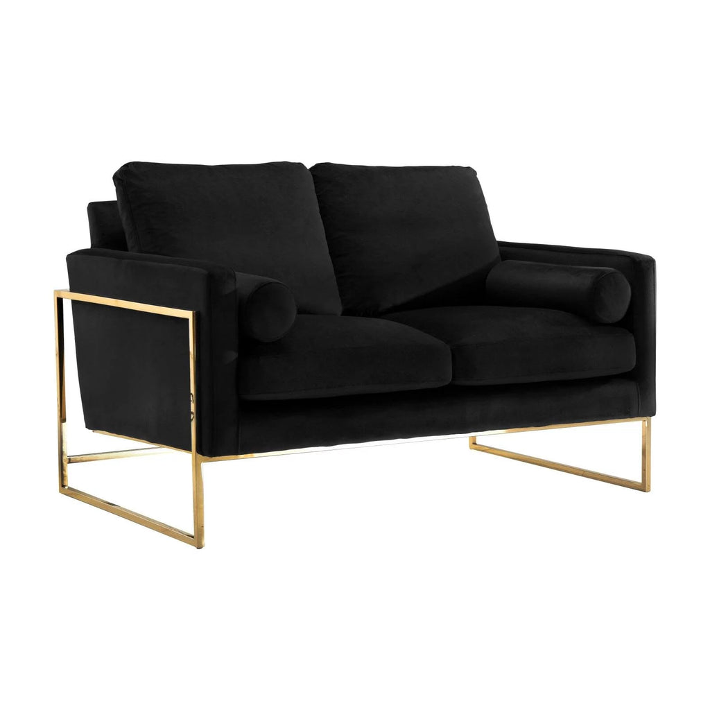 Navy Velvet Loveseat I45765