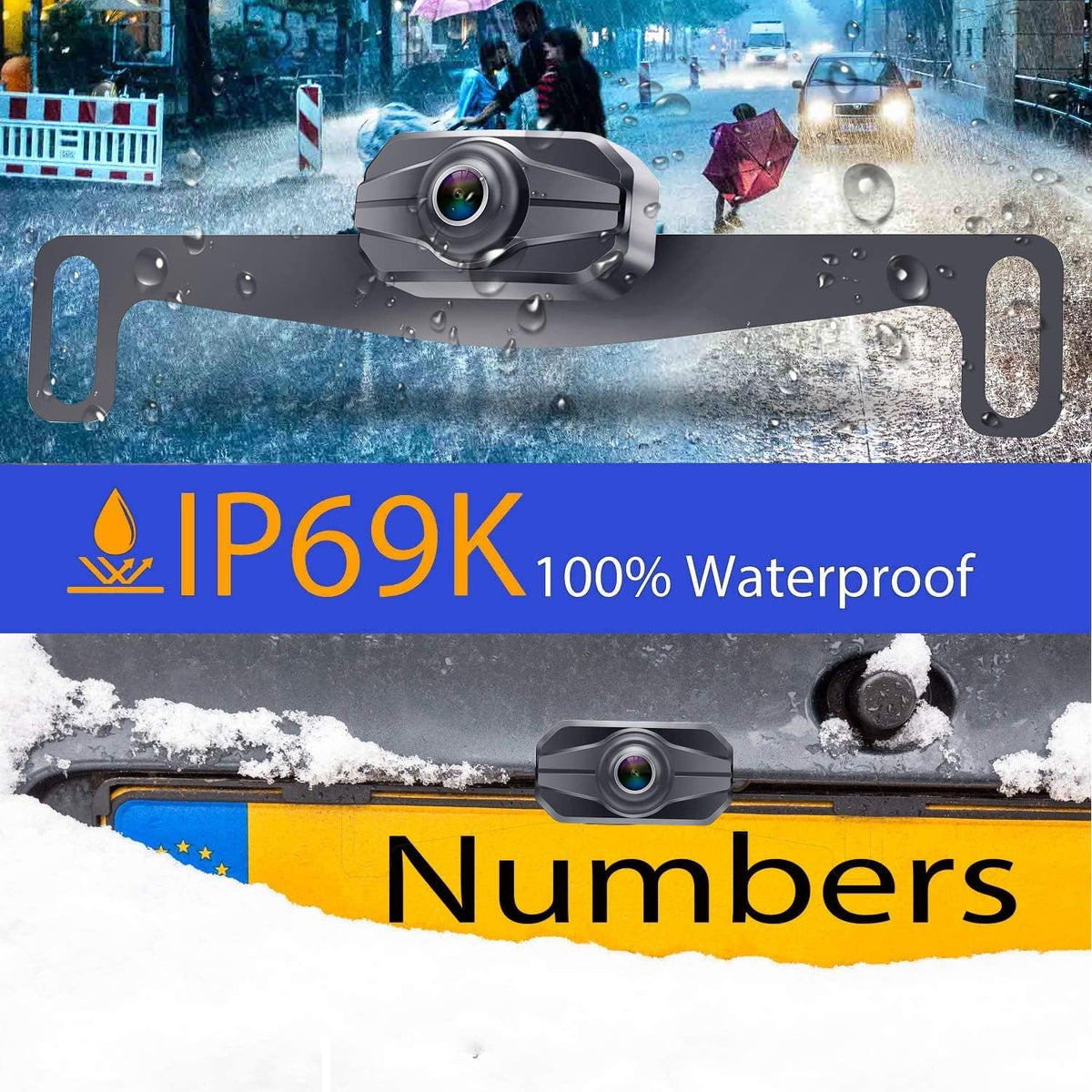 Wireless HD 1080P Backup Camera 5" Monitor Y589630