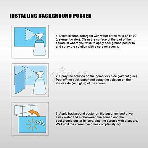 Rock Wall Aquarium Background Poster Fish Tank Decor V7607