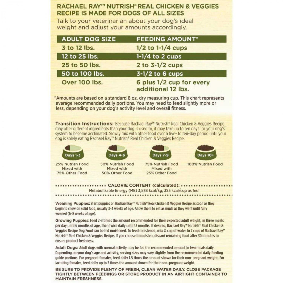 Real Chicken & Veggies Recipe Dry Dog Food G3735