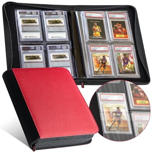 Red Graded Card Storage Binder V137