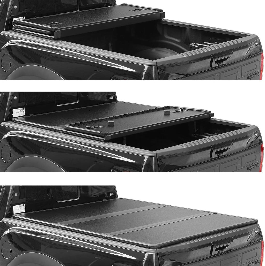 Hard Tri-Fold Truck Pickup Bed Cover for Ram 1500 2500 3500 D729