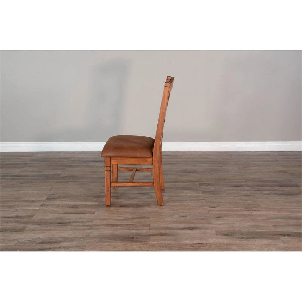Rustic Oak Wood Chair X88832