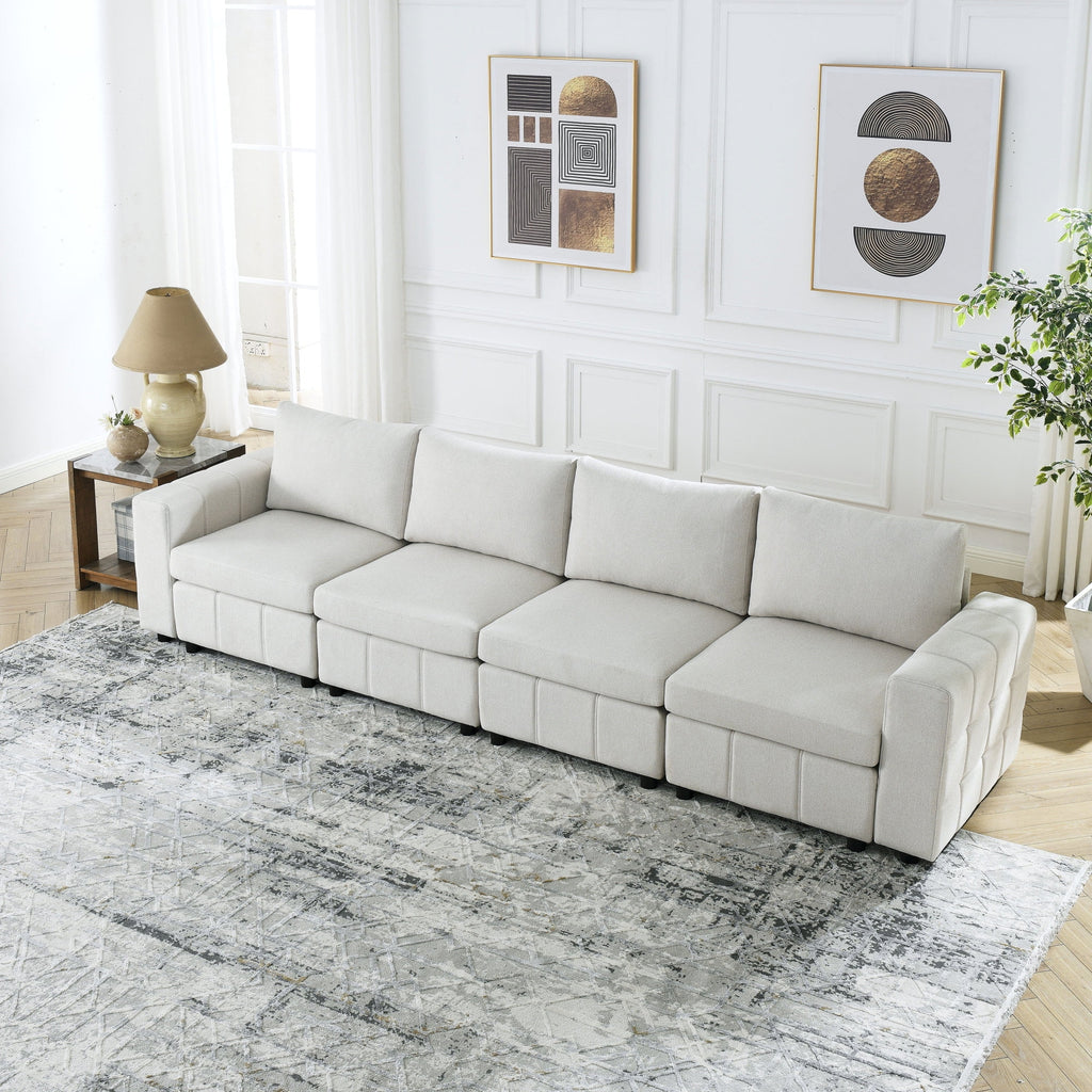Upholstered Modular Sofa 4-Seater U40319