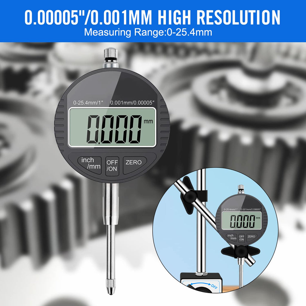 Electronic Digital Dial Indicator 1''/25.4mm Pack of 2 D91506