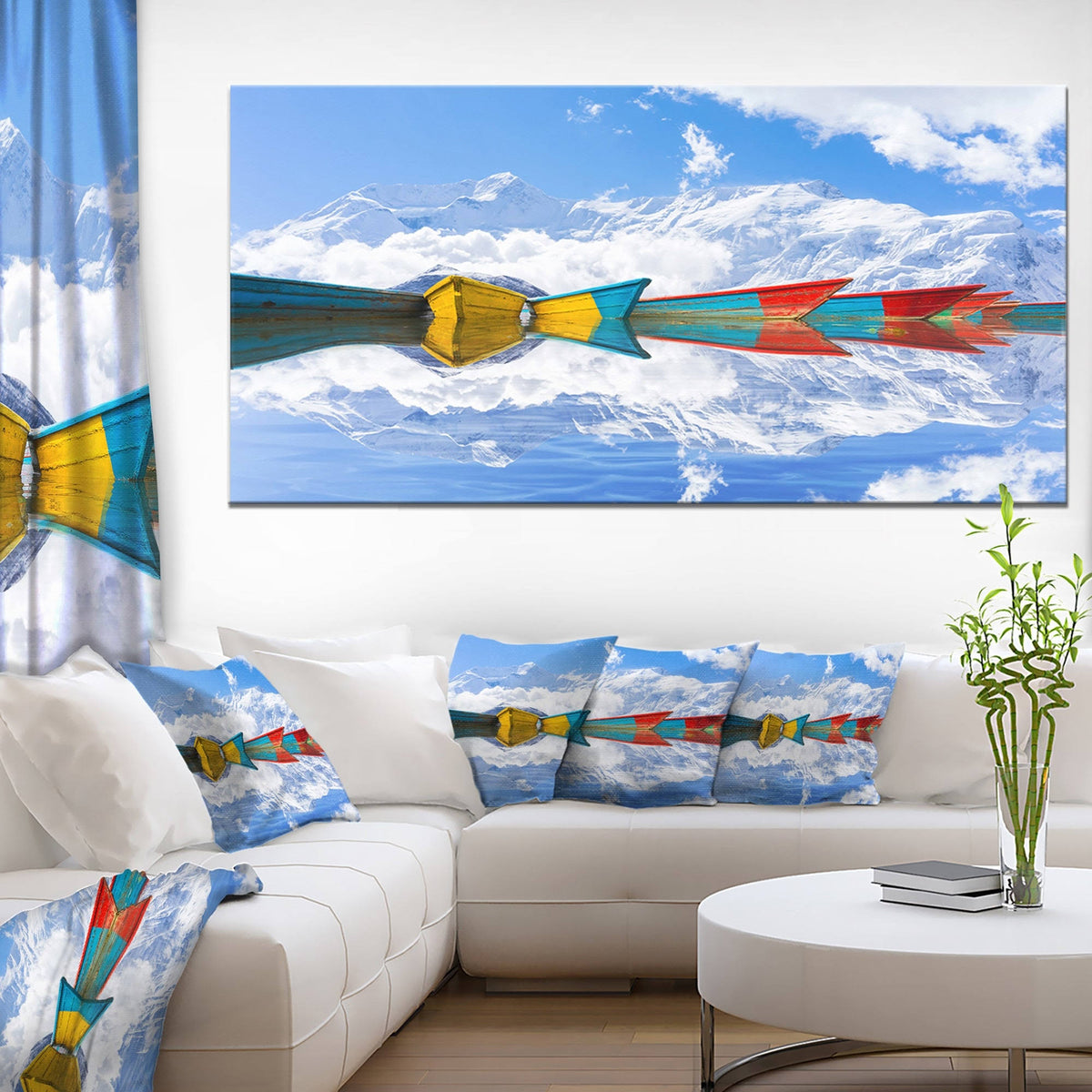 Boat Canvas Artwork Print 40 in. Wide x 30 in. High B8397