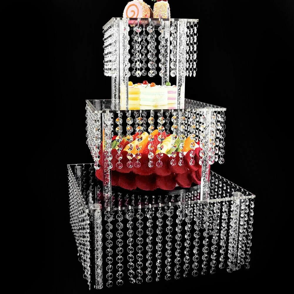 Set of 3 Clear Acrylic Cake Stands G162342