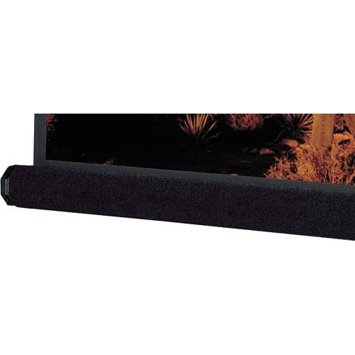 Black Carpeted Matte White Projector Screen L3864