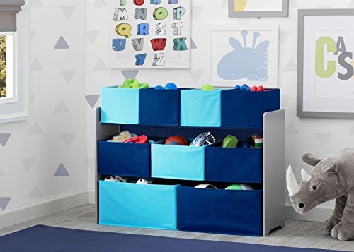 White/Pink Toy Organizer with Storage Bins H958856