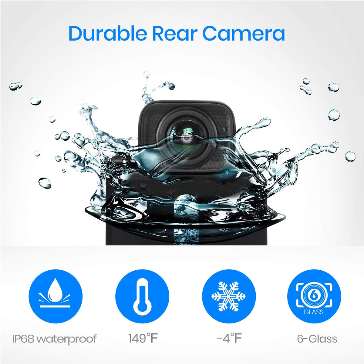 Wireless Backup Camera Kit with 4.3'' Monitor & Rear View Camera V464554