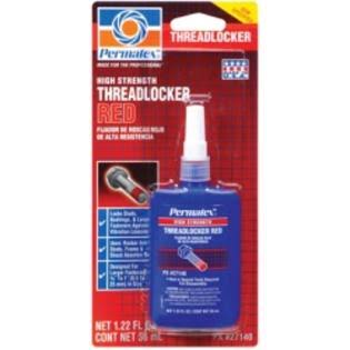 High Strength Threadlocker Red, 36ml Bottle, Case of 6 Bottles W2324