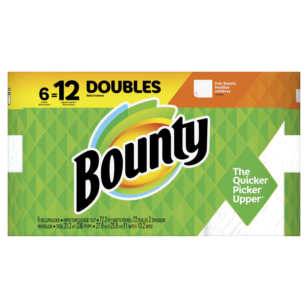 White Paper Towels 6 Double Rolls D2735