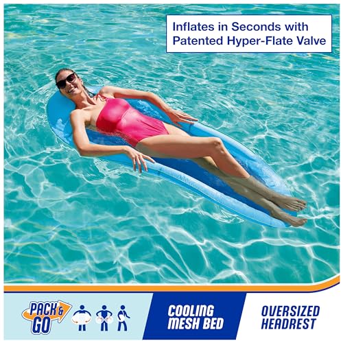 Sky Blue Inflatable Pool Lounger O369
