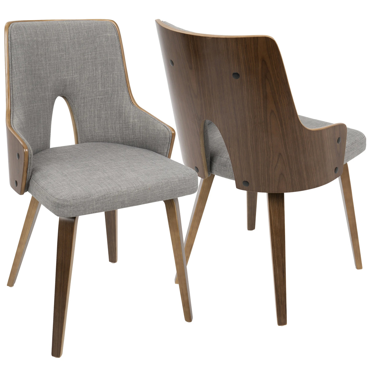 Green Fabric Dining Accent Chair Set of 2 X8141