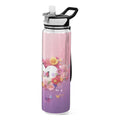 Pink 32oz Tritan Water Bottle with Straw Leakproof BPA Free F15514
