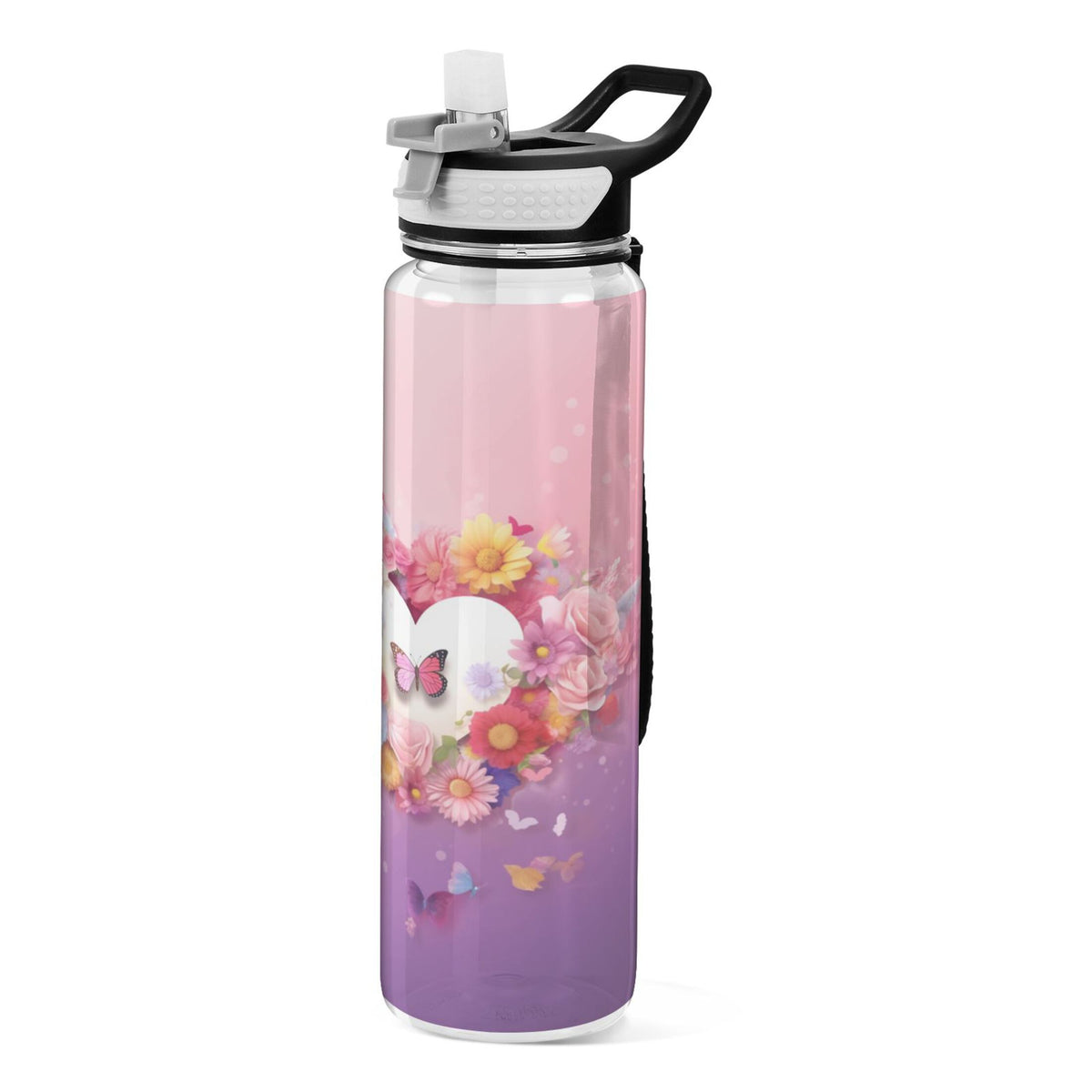 Pink 32oz Tritan Water Bottle with Straw Leakproof BPA Free F15514