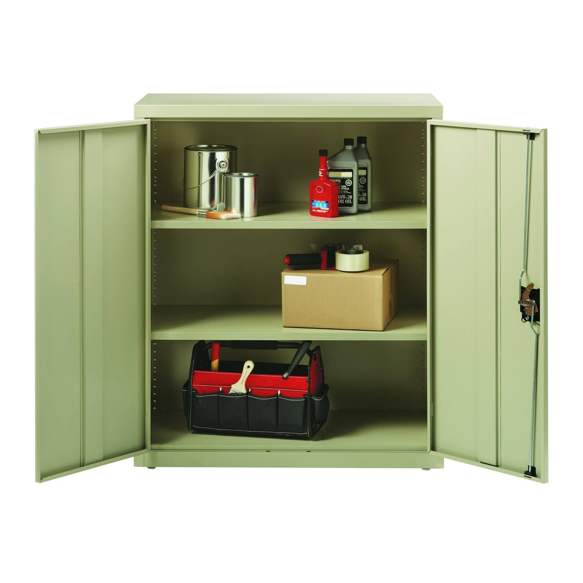 3 Shelf Storage Cabinet in Putty F508546