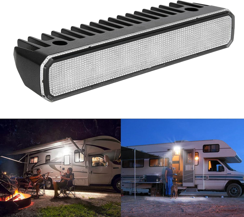 2 Pack 12V LED RV Ceiling Dome Lights with Touch Dimmer, Natural White 4000K E157213