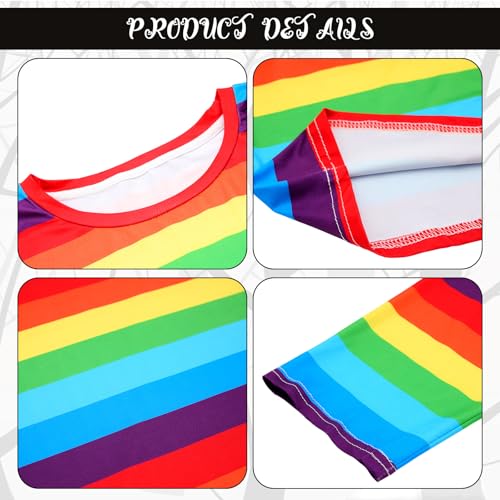 10 Pcs Halloween Costume Accessories Rainbow Long Sleeve Overalls I470213