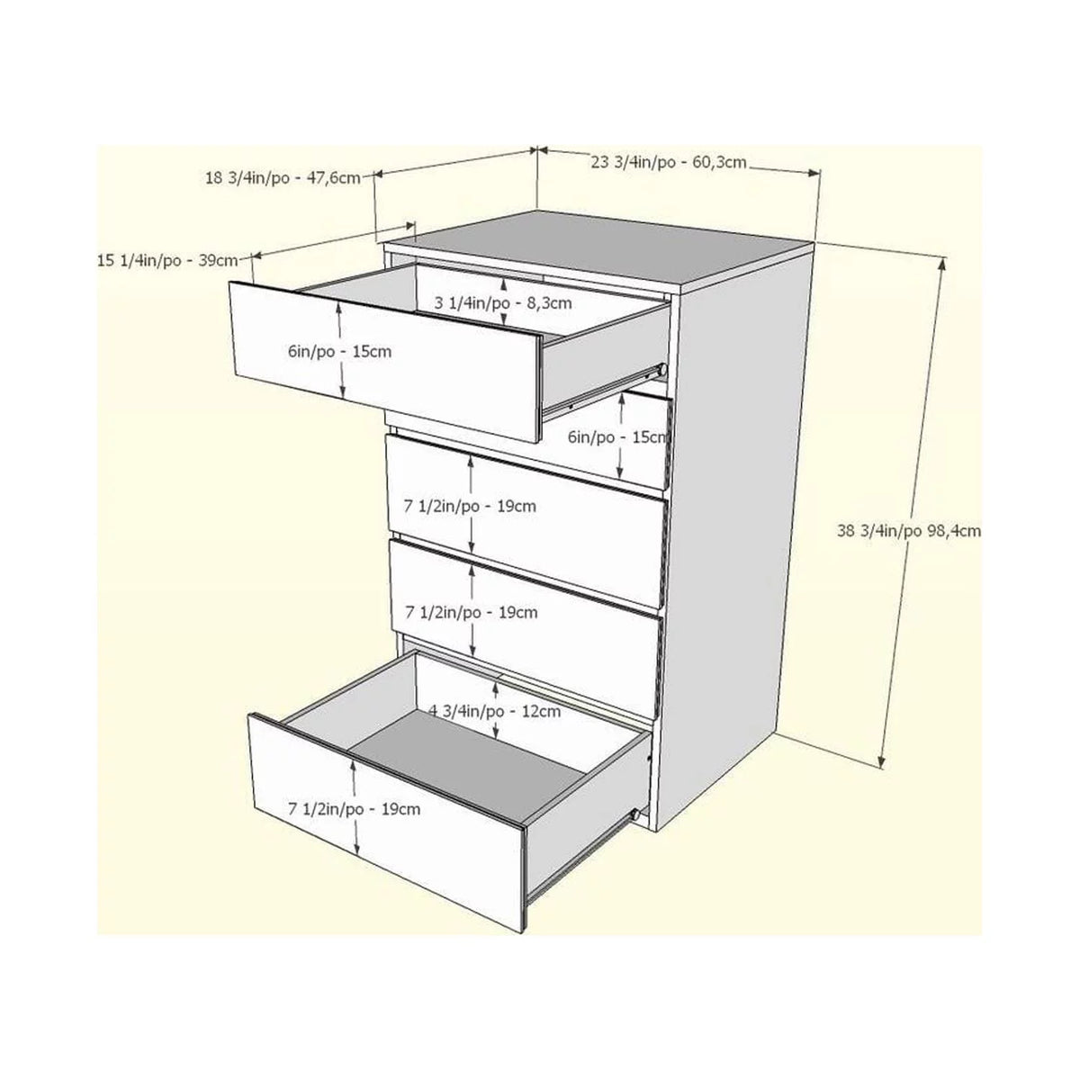 4 Piece Full Size Bedroom Set P9343
