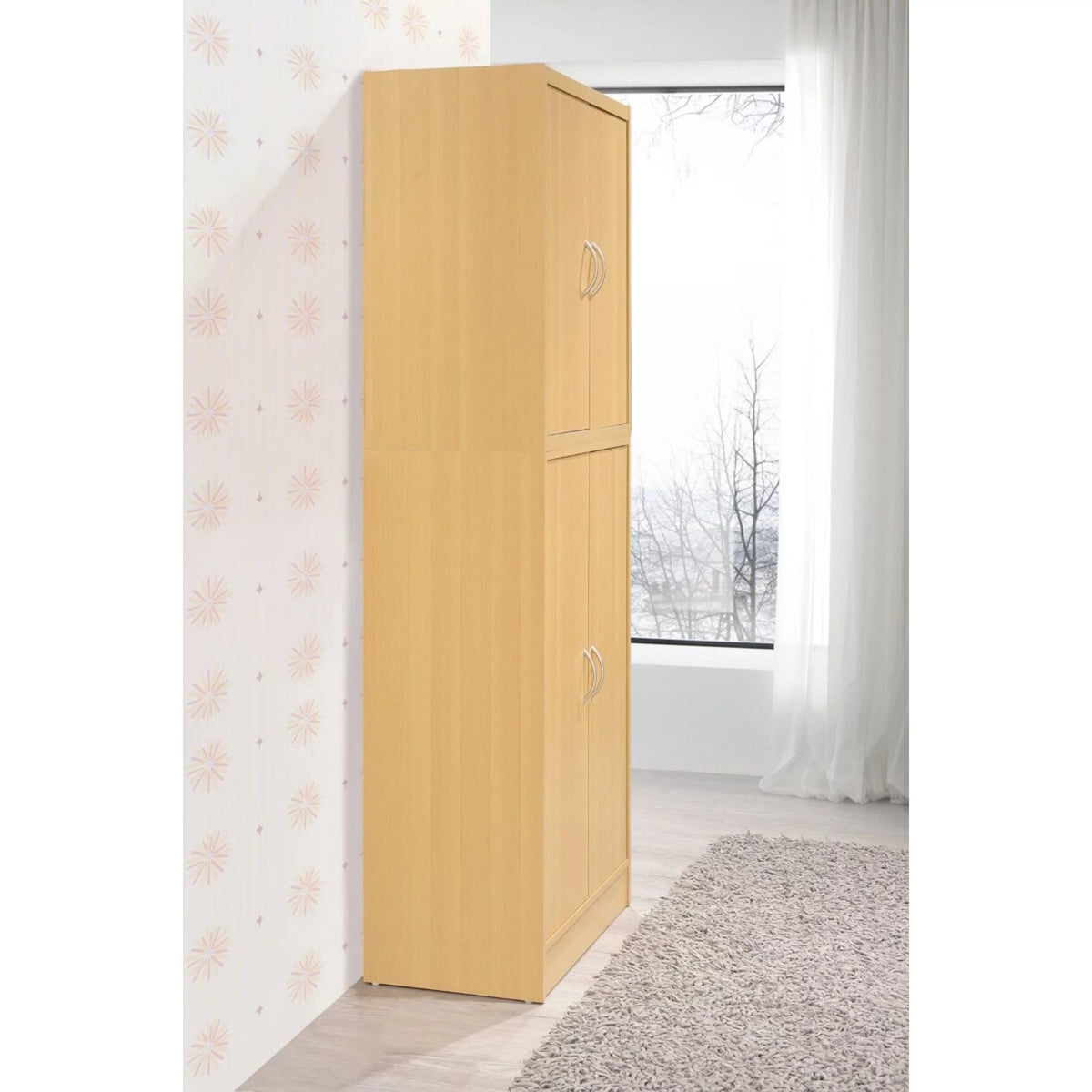 Beige Kitchen Pantry with Shelves and Compartments Z2789