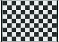 Black & White Checkered Outdoor Patio Mat 9' x 12' G20715