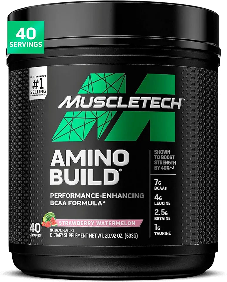 Strawberry Watermelon BCAA Powder with Electrolytes 40 Servings L748