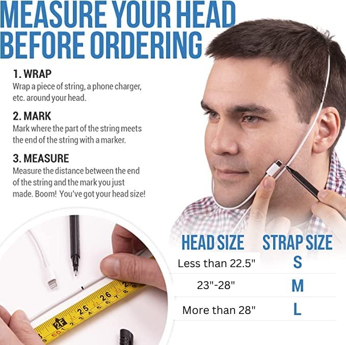 Anti Snoring Chin Strap, Large, Adjustable C25686