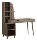 Computer Desk with Bookcase P524