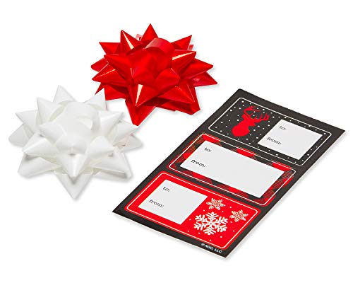 Red and Black Christmas Wrapping Paper Set with Cut Lines B198883