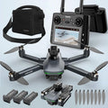 Foldable HD Camera Drone with Screen and 3 Batteries D68488